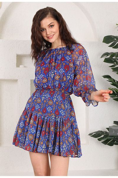 Miss Allos Women's Dress Chiffon Fabric Lined Mini Trend Dress