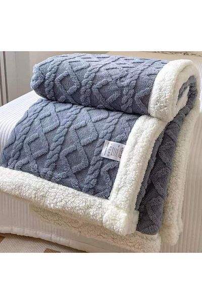 OEM Double blanket cocolino knitted type, with embossed patternPBT4, 200X230 cm, 3 kg