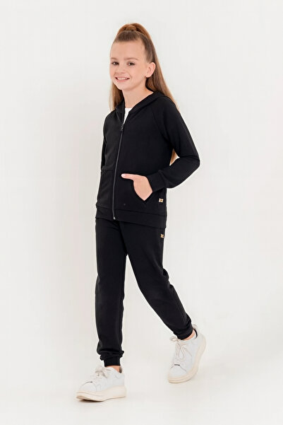 AHENGİM Σετ αθλητικής φόρμας για κορίτσια - αγόρια με φερμουάρ Basic School Ak0785