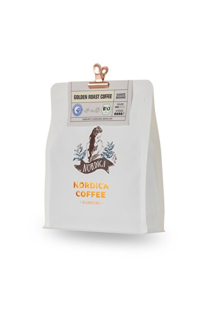 Nordica Coffee boabe, ORGANIC, CAFEA PRĂJITĂ AURIE PUTERNICĂ, 250 g, 09M-2225-2245, RO--026
