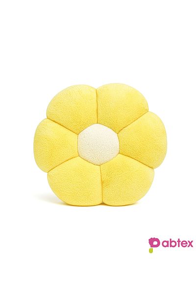 Pabtex Daisy Shaped Plush Pillow for Home and Room Decoration 40 cm