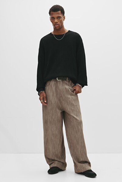 Pull & Bear Gofre örgü kazak