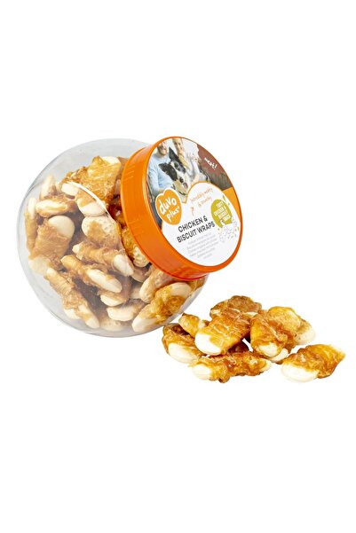 Duvo Plus لفائف لحم الدجاج والبسكويت من دوفو+ 400 غرام [الوزن - 400 غرام]