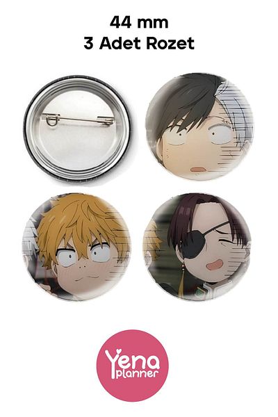 Yenaplanner Wind Breaker Bag Ornament / Badge Set