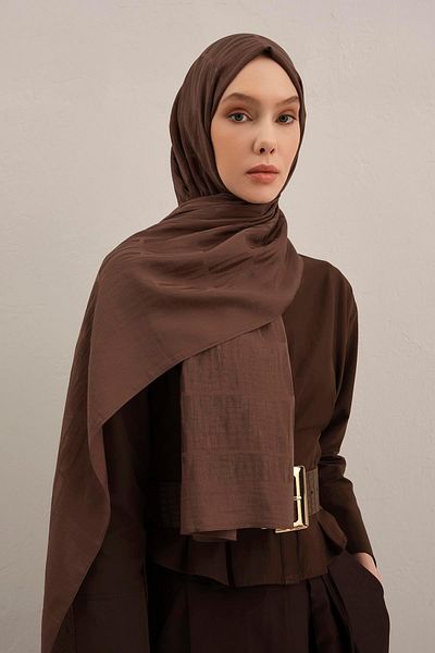 Armine Lyocell Shawl - 3 - Brown 11