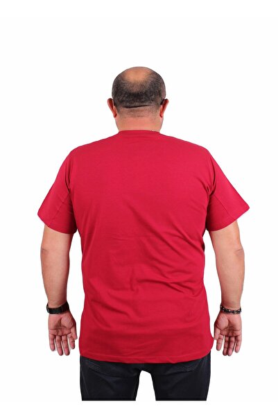 Starbattal Men's Plus Size Crew Neck T-Shirt Champion 25180 Maroon