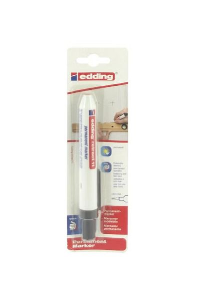 Edding Retract 11 Permanent Marker 1.5–3mm Round Tip Black