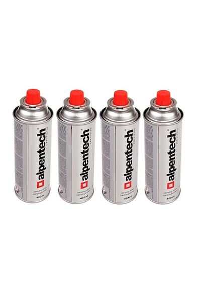 DAO Set 4 gas refills 400ml Apentech compatible with camping stoves and handheld burners