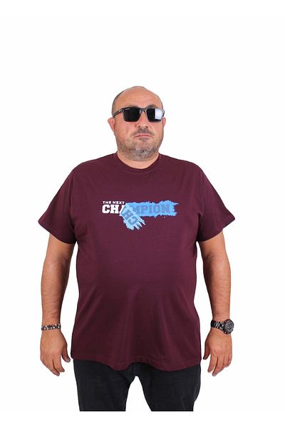 Starbattal Men's Plus Size Crew Neck T-Shirt Champion 25180 Murdum