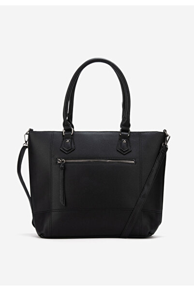 B T Shoes Čierne kancelárska kabelka Kandia