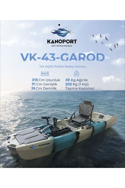 KANOPORT GAROD TEK KİŞİLİK BALIKÇI KANOSU