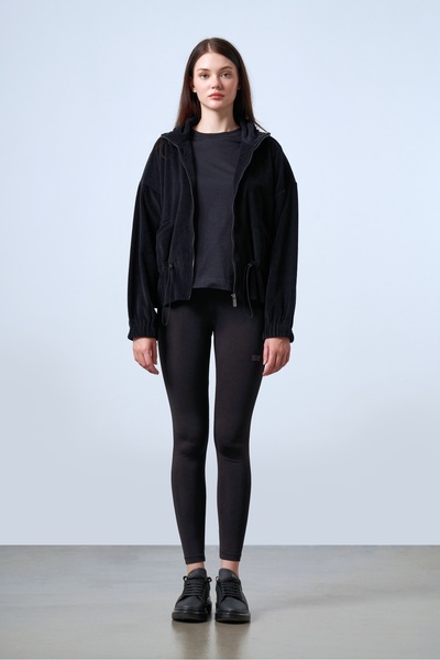 SPORTEMPT material reiat Palton de damă cu textura catifea, cu talie reglabil...