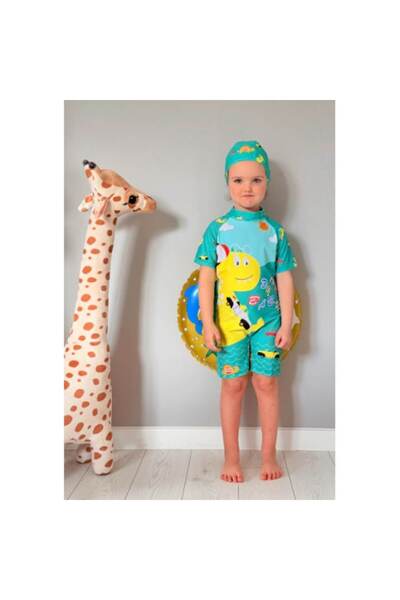 Mixbo Costum de Baie Copii Dino in Vacantion Doua Piese, Mixbo, Marime XL