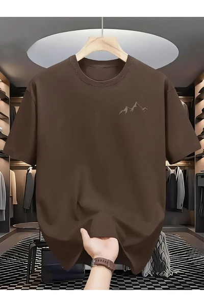 ACTIVE MODA -Printed Cotton Oversize Men's T-Shirt Oversize