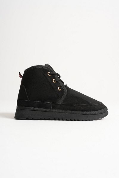 Zerenyus Daria Premium Women's Winter Black Fur Lined Boots