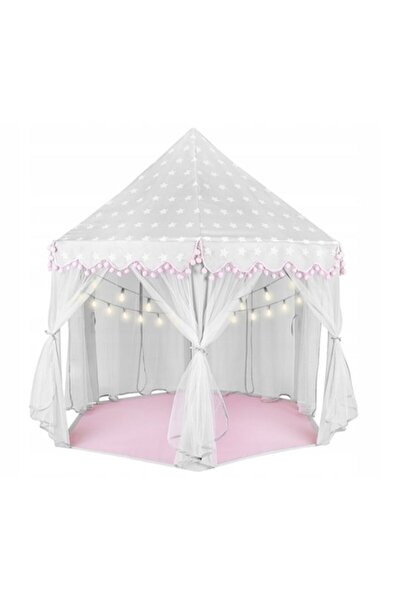 PROCART Σκηνή τύπου κάστρου, PROCART, εξαγωνικό σχήμα, 135x140 cm, 6 παράθυρα με κουρτίνες, πτυσσόμενη, αποθηκευτικός χώρος