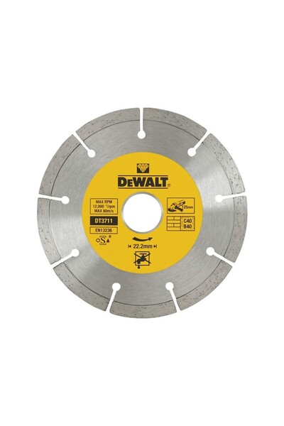 Dewalt - Disc diamantat segmentat pentru cărămidă și beton 125x22.2mm [DT3711...