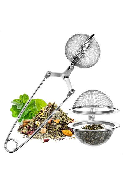 MEZİGARC Pratik Paslanmaz Çelik Un Kakao Pudra Şekeri Eleği Ve Kupada Bitki Ç...