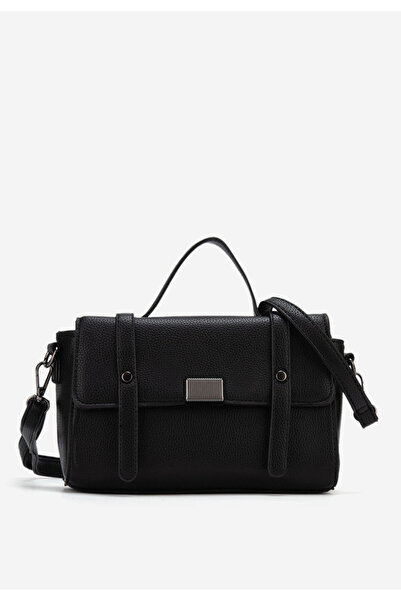 B T Shoes Černá rukojeť kabelky Mikita