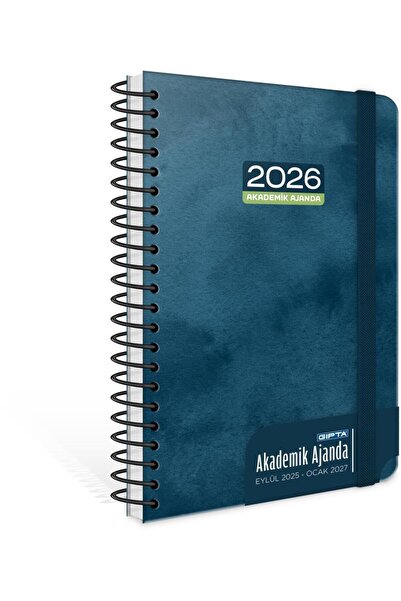 Gıpta 2025 Eylül-2026 Aralık SPİRALLİ Akademik Ajanda 17X24 Cm Model-12