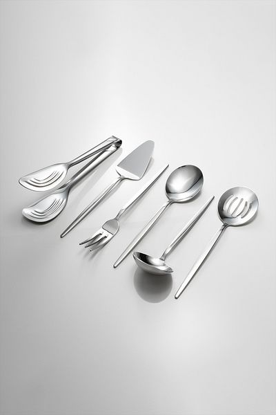 Fecra Luxe Silver 6 Piece Service Set Simple