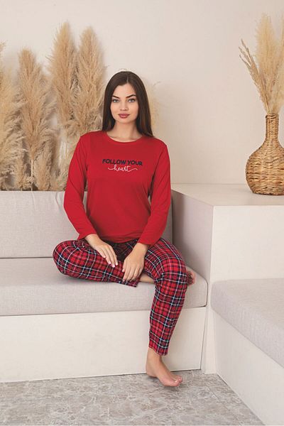 Asel Women's Long Sleeve Lycra Milan Pajama Set