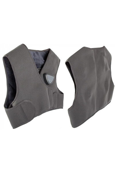 Zherqon Vestă electrică wireless pentru masaj la spate, 3 niveluri de căldură...