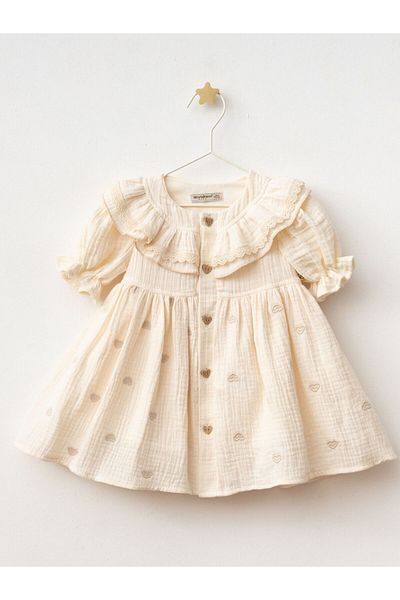 Cherrys Bebek Heart Muslin Dress