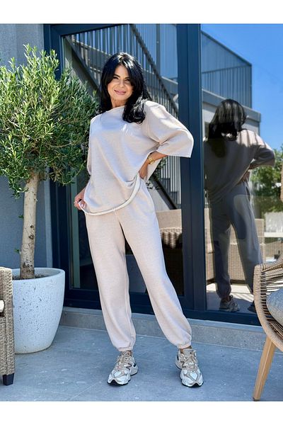 RAMONA BADESCU EXCLUSIVE Two-Piece Tracksuit with Loose Top and Cuffed Pants