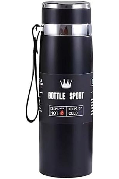 Twisoo Large Capacity Stainless Steel Vacuum Flask with Strap – 800ml Leak-Proof Insulated Thermos