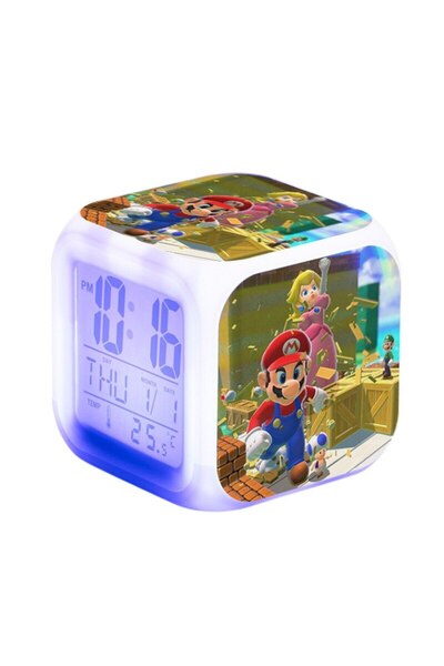 Mixbo Cubic Clock for Children's Room Mixbo, Multiple Features, Lights, Model 13