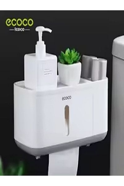 Miecoco Ecoco Toilet Paper Organizer with Compartment