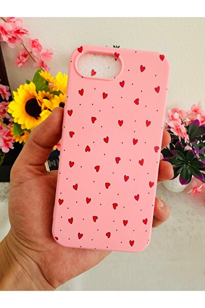 HyperAge حافظة هاتف آيفون 16E بتصميم قلوب صغيرة مطبوعة من الداخل، غطاء سيليكو...