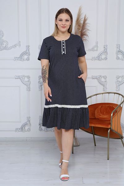 KARAMEŞE Women's Micro Fabric Patterned Dress