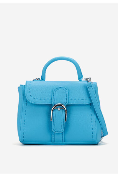 B T Shoes Modrá rukojeť kabelky Bailey