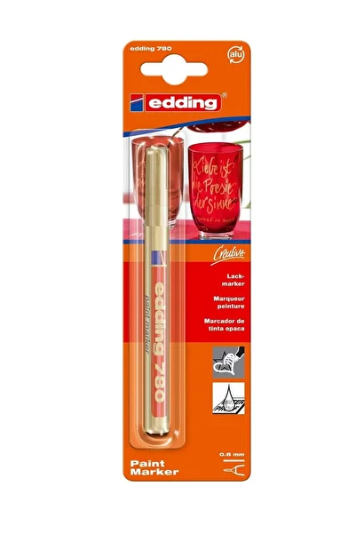 Edding 780 Paint Marker 0.8mm Round Tip Gold