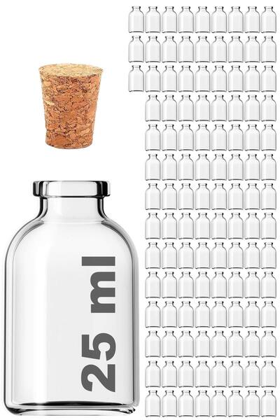 camcıbaba 25cc mantar tıpalı şişe 200 adet