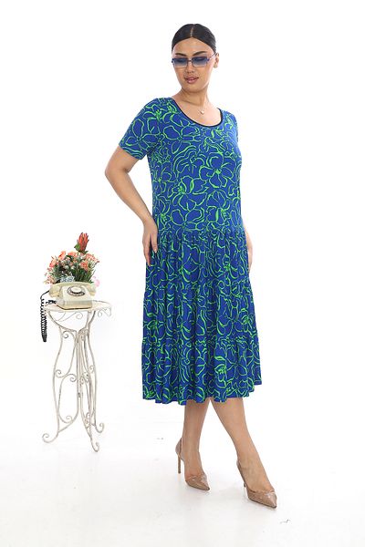 KARAMEŞE Women's Micro Fabric Patterned Dress