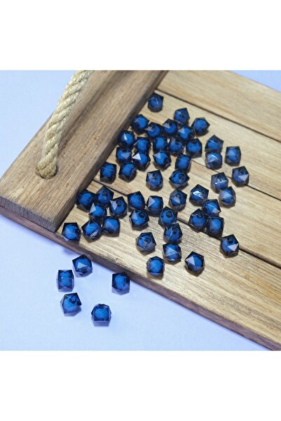 Prestij Boncuk 10 MM Saks Blue Inside Beads Cub acrilic Model Bead Bijuterii ...