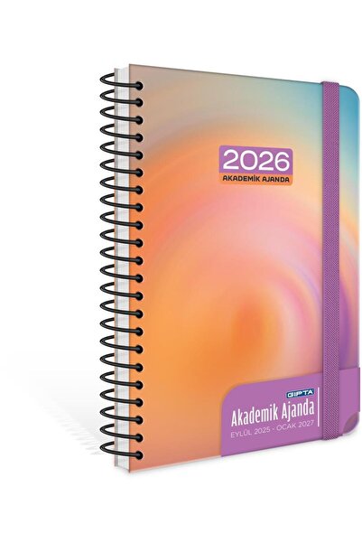Gıpta 2025 Eylül-2026 Aralık SPİRALLİ Akademik Ajanda 17X24 Cm Model-9