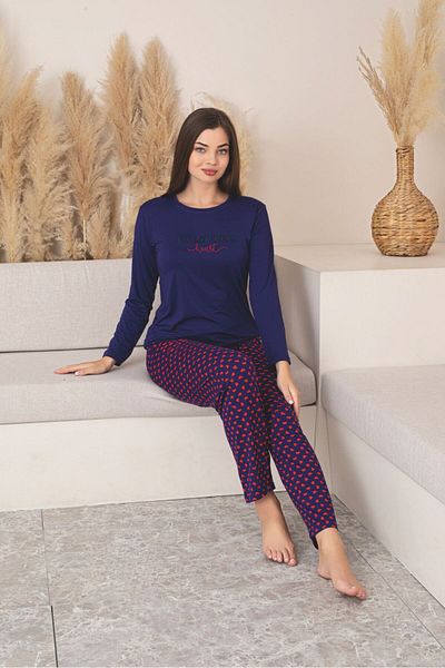 Asel Women's Long Sleeve Lycra Milan Pajama Set