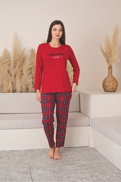 Asel Women's Long Sleeve Lycra Milan Pajama Set