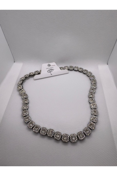 Store Baget zirkon kolye