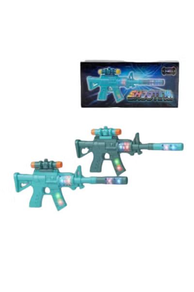 Fun Moment Toy Gun with Lights and Sound Effects (Multicolor)