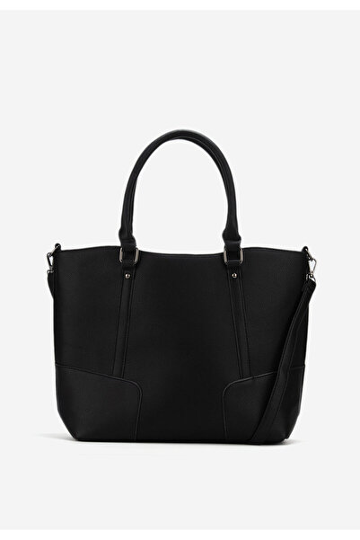 B T Shoes Černá kancelářská kabelka Rosette