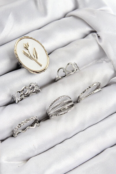 Belle Fusion مجموعة خاتم نسائي من BFS مصنوع من النحاس والزركون والأحجار الكري...