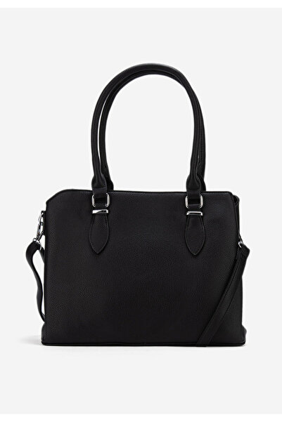 B T Shoes Černá rukojeť kabelky Ersina