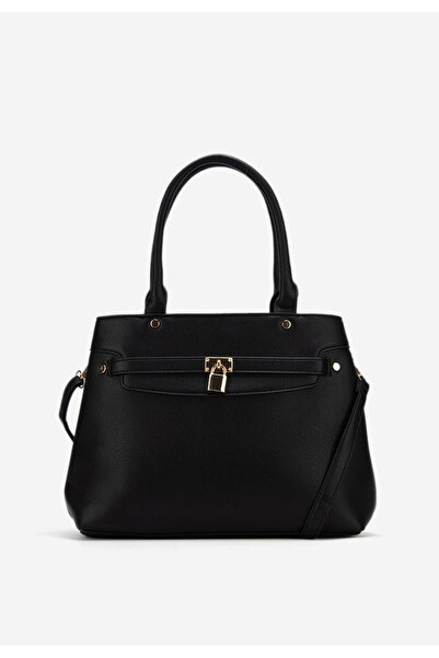 B T Shoes Černá rukojeť kabelky Farena