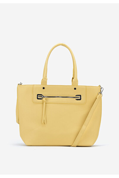 B T Shoes Žltá kancelárska kabelka Novidia