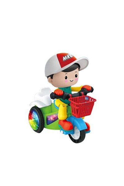 Mixbo Jucărie interactivă pentru copii cu tricicletă Mixbo, multifuncțională, cu lumini și muzică, plastic, 12 luni